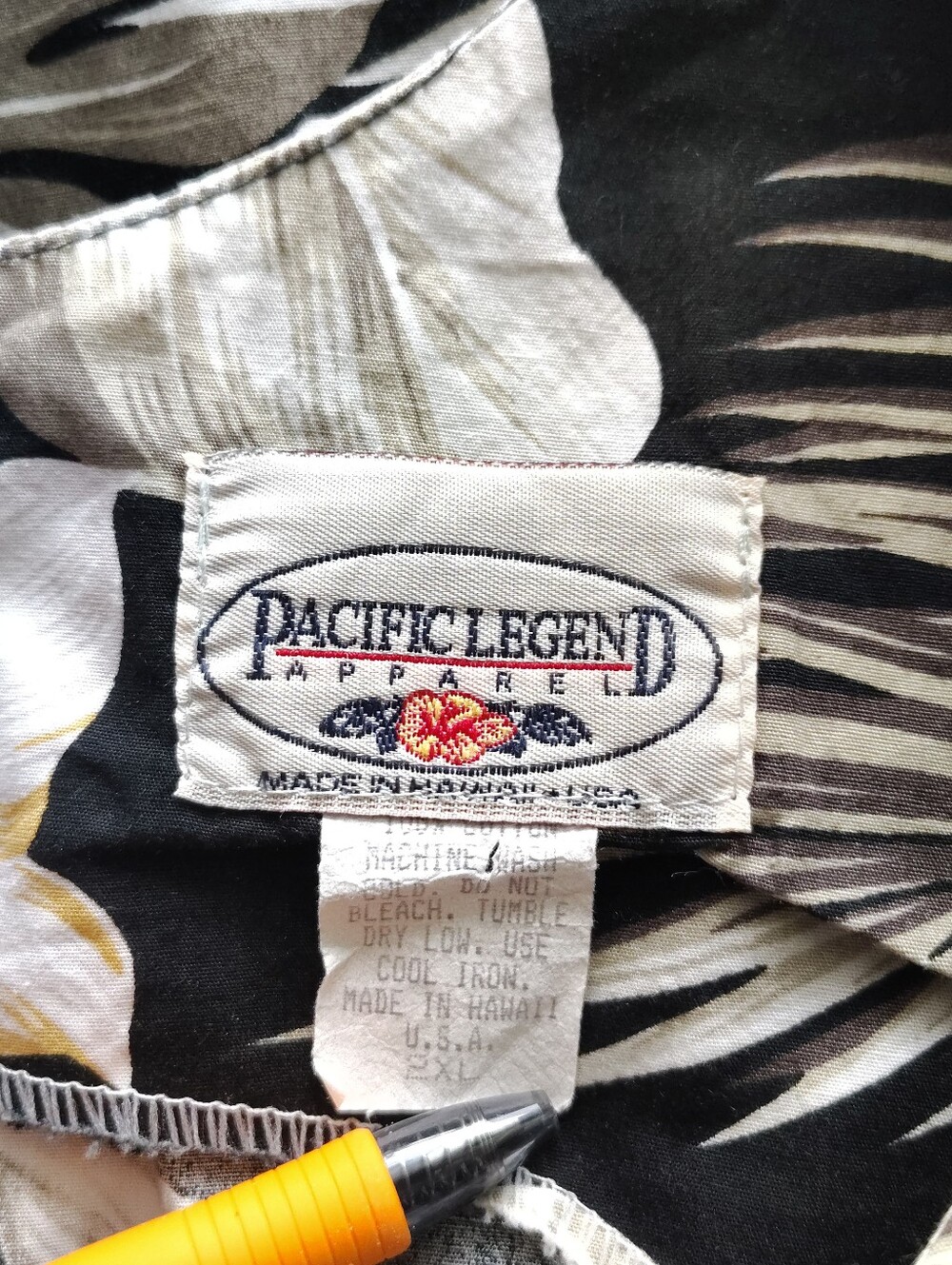 Vintage Pacific Legend Hawaiian Floral Shift Dress Black 2XL - Picture 3 of 4